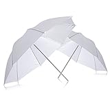 Neewer 2 Professionelle Fotografie 83,8 cm 83 cm Studio Beleuchtung Reflektierende Flash Weiß transluzent Weiche Regenschirm