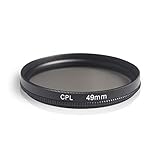 Ares Foto® CPL Zirkular-Polfilter Polarisationsfilter, optisches Glas & Aluminium. Für Canon Sony Nikon Fujifilm Pentax Tamron Sigma Leica Olympus Panasonic (49mm)