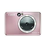 Canon Zoemini S2 Mini Sofortbildkamera + Fotodrucker mobil tragbar unterwegs Hosentasche (Fotodruck 5x7,6 cm, kabelllos, eingebauter Akku, App, Bluetooth) roségold [+ 10er ZINK Druck-Set]
