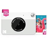 KODAK Printomatic Sofortbild-Digitalkamera in Vollfarbe - Hochwertige Fotos auf Zink 2x3' Klebefotopapier - 5MP, tragbar, kreatives Spaßgeschenk für Geburtstag, Weihnachten, Feiertag - Grau