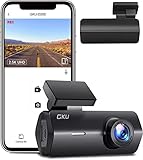 GKU Dashcam Auto Vorne, 2.5K 1600P WiFi Auto Kamera 170° Weitwinkel Mini Front Dash Camera für Autos, WDR, Super Nachtsicht, G-Sensor, Parküberwachung, Loop-Aufnahme, App Steuerung, Max 256GB