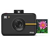 KODAK Step Kamera |Digitale Sofortbildkamera mit 10MP Bildsensor, Zink-Technik, klassischem Sucher, Selfie-Modus, Auto-Timer, eingebautem Blitz und 6 Bildmodi | Schwarz, RODIC20AMZB