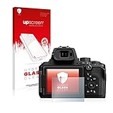upscreen Schutzglas für Nikon Coolpix P950 Schutzfolie, Glas-Folie [Klar, 9H Panzerschutz, Anti-Fingerprint]