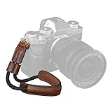 SMALLRIG Camera Wrist Strap, Kamera-Handschlaufe, Vintage Leder Kamera Handschlaufe für DSLR-Spiegelreflexkameras, Kompatibel für Fujifilm X-T5 X-T4 X-T3 und andere Kompaktkameras, Braun - 3926