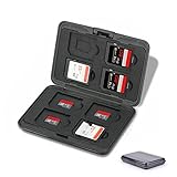 Jaimela Speicherkarten Tasche Wasserdicht Schutzhülle für 8 SD und 8 TF Karten, Tragetasche SD Karten Case Box für Micro SD SDXC SDHC SD SDXC (Schwarz)