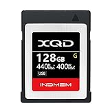 INDMEM 128GB XQD Card 5X TOUGH MLC XQD Flash Memory Card High Speed G Series (Read 440MB/s and Write 400MB/s)