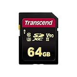 Transcend 64 GB SDXC/SDHC 700S Speicherkarte TS64GSDC700S / bis zu 285 MBs lesen und 180 MBs schreiben