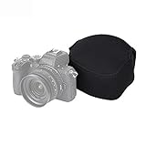 JJC Neopren Kameratasche für Sony a6700 ZV-E1+16-50mm F3.5-5.6, Kamera Reisetasche Schutztasche für Canon EOS R50 R100+RF-S 18-45mm RF 50mm F1.8 für FUJI X-S20 X-S10+15-45mm Objektiv (SCHWARZ)