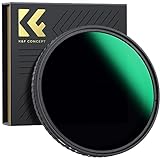 K&F Concept Nano-X Variable ND Filter 77mm Slim Variabler Graufilter ND8-128 (3-7 Stop) Neutral Graufilter