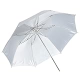 Neewer 39'/99cm Studio Faltbarer zusammenklappbarer Weiß Softbox Regenschirm für Blitz AD180 AD360