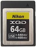 Nikon XQD Professional Speicherkarte 64 GB (bis zu 440 MB/s Lesen und bis zu 400 MB/s Schreiben), Hybrid Z 6II, Z 6, Z 7II, Z7, Reflex D6, D5, D850, D500