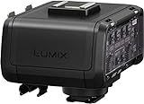 Panasonic Professioneller XLR Audio Video Mikrofon Adapter mit 2 XLR Terminals - Zubehör kompatibel mit LUMIX GH5, GH5S, S1 und S1R spiegellosen Digitalkameras - DMW-XLR1, Schwarz