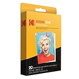 Kodak 2' x3 Premium Zink Fotopapier (20 Blatt) Kompatibel mit Kodak PRINTOMATIC-, Kodak Smile- und Step-Kameras und -Drucker, 20 Stück (1er Pack)