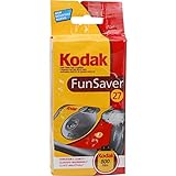 Kodak Fun Saver 27+12 3920949 Einwegkamera (3m Blitzbereich, 135 Film-Format, 800 Film sensitivity (ISO), 39 Anzahl Bilder) gelb/grau/rot, 35mm