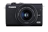 Canon EOS M200 Systemkamera Gehäuse - mit Objektiv EF-M 15-45mm F3.5-6.3 IS STM Kit (Body, 24,1 MP, klappbares Display, 4K und Full-HD, DIGIC 8, Dual Pixel CMOS AF, Bluetooth und WLAN), schwarz