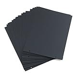 Scrapbooking Papier Schwarze Seiten Nachfüllseiten 21.3 x 15cm 20 Blättern für Scrapbook Fotoalbum (Schwarz Seiten)