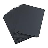 Scrapbooking Papier Schwarze Seiten Nachfüllseiten 21.3 x 15cm 20 Blättern für Scrapbook Fotoalbum (Schwarz Seiten)