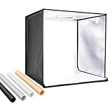 NEEWER Fotostudio Licht Box 50cm Aufnahme Licht Zelt einstellbare Helligkeit Faltbare tragbare professionelle Tisch Fotografie 120 LED Lichter 4 Farbige Hintergründe