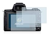 BROTECT Schutzglas für Canon EOS M50 (3 Stück) Schutzfolie Panzer-Folie Glas [Extrem Kratzfest 9H, Anti-Fingerprint, Ultra-Transparent]