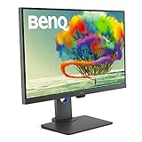 BenQ PD2705Q Grafiker Monitor (AQCOLOR Technologie, 27 Zoll, QHD, IPS, USB-C-Laden, DP / HDMI, KVM, Hardware kalibriert, Höhenverstellbar), MacBook kompatibel, schwarz