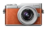 Panasonic Lumix DC-GX800KEGD Systemkamera (16 Megapixel, 4K30p Videoaufname,Hybrid Kontrast AF, mit Objektiv Lumix G VARIO 12-32mm/F3.5-5.6 ASPH) Orange
