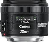 Canon EF 28mm F2.8 IS USM Weitwinkel EF-Objektiv (58mm Filtergewinde) schwarz