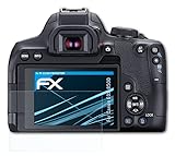 atFoliX Schutzfolie kompatibel mit Canon EOS 850D Folie, ultraklare FX Displayschutzfolie (3X)