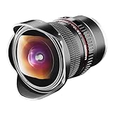 Samyang 7472 12/2,8 Objektiv Fisheye DSLR Sony E manueller Fokus Fotoobjektiv, Superweitwinkel schwarz