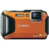 Panasonic LUMIX DMC-FT5EG9-D Outdoor Kamera (3 Zoll LCD-Display, LEICA Weitwinkel Objektiv mit 4,6x opt. Zoom, wasserdicht bis 13 m, GPS,WiFi) orange
