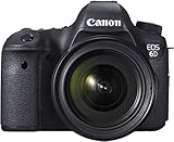 Canon EOS 6D SLR-Digitalkamera (20,2 MP, OS-Sensor, Live View, Full HD, WiFi, GPS, DIGIC 5+, Kit inkl. EF 24-70mm 1:4 L IS USM Objektiv) schwarz
