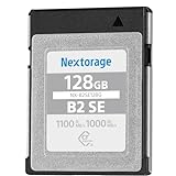 Nextorage Japan CFexpress Typ B Speicherkarte 128GB, Max. Lesen: 1100 MB/s, Max. Schreibgeschwindigkeit: 1000 MB/s (NX-B2SE Serie 5 Jahre Garantie NX-B2SE128G/INE)