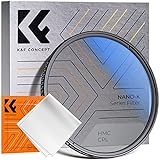 K&F Concept K-Serie 58mm Slim Zirkularer Polfilter Polarisationsfilter CPL Filter Cirkular Polfilter Optisches Glas & Aluminium für Foto-Kameraobjektive