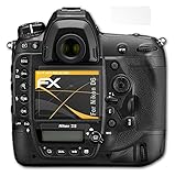 atFoliX Panzerfolie kompatibel mit Nikon D6 Schutzfolie, entspiegelnde und stoßdämpfende FX Folie (3er Set)
