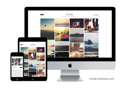 Screenshot Gridsby WordPress Theme von modern.net
